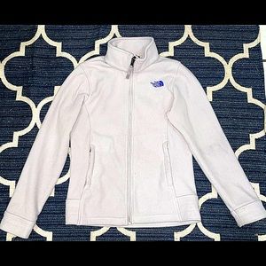 North Face girls medium zip up fleece jacket